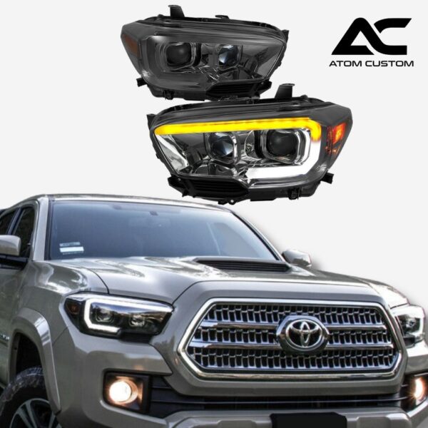 Faros Frontales Drl Secuenciales Toyota Tacoma Atom Custom