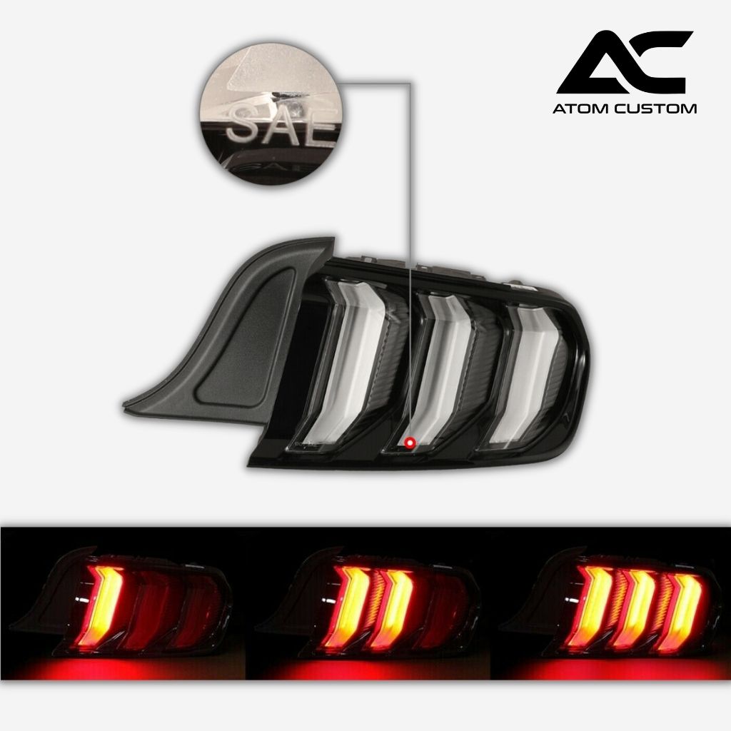 Micas Traseras Transparentes Secuenciales LED Mustang 2015 2021 Atom