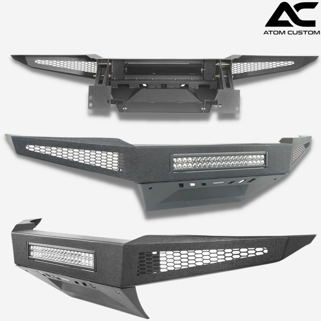 Defensa De Uso Rudo Con Barra LED Toyota Tacoma 2005 2015 Atom Custom