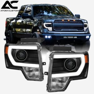 Faros Frontales Con Barra Led En C Ford F Atom Custom