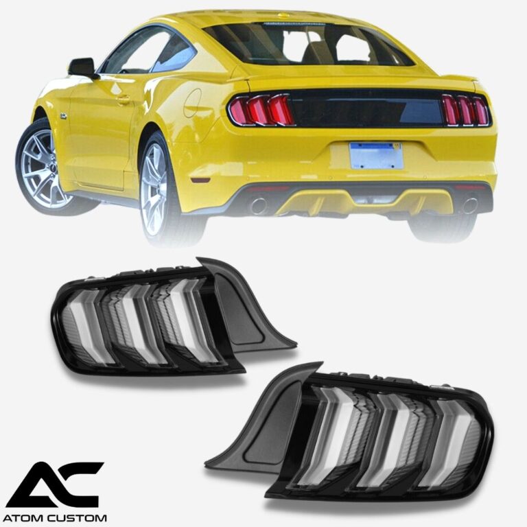 Micas Traseras Transparentes Secuenciales Led Mustang Atom Custom